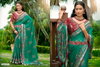 Nitya 12 By 5D Designer Dull Moss Crape Printed Bulk Saree Orders In India